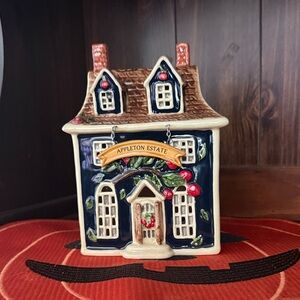 Blue Sky Appleton Estate Fall Ceramic House Tea Light